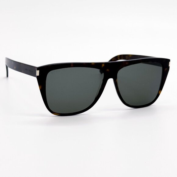 NEW SAINT LAURENT SUNGLASSES SL1 SLIM 002 UNISEX HAVANA SQUARE EYEWEAR SL 1 SLIM - Picture 3 of 7